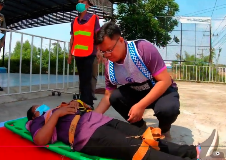 ซ้อมอุบัติเหตุปี 2562 โรงพยาบาลสำโรง จังหวัดอุบลราชธานี